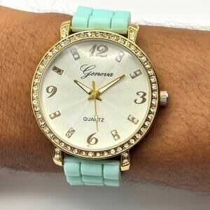 Gold & Turquoise Men's Watch